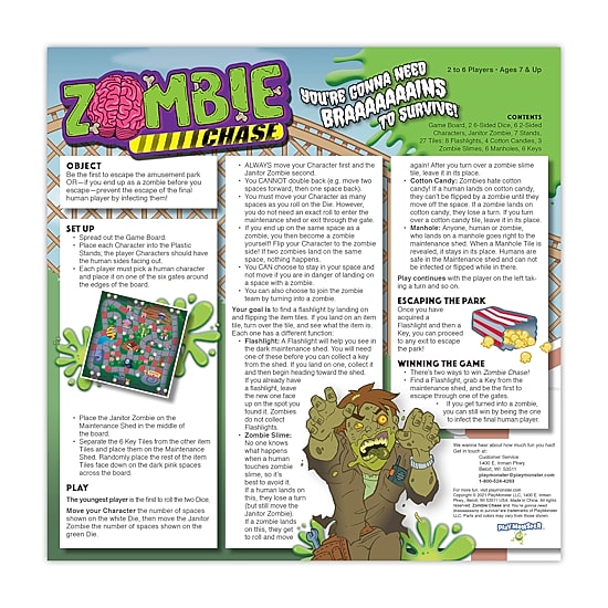 Play Monster Zombie Chase Board Game