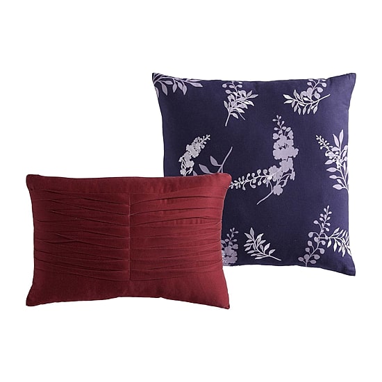 Bebejan Deep Purple Garden 5-pc. Midweight Reversible Comforter Set