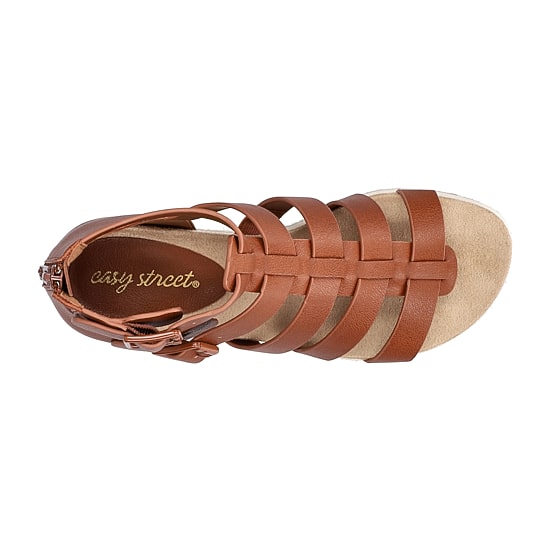 Easy Street Womens Simone Wedge Sandals