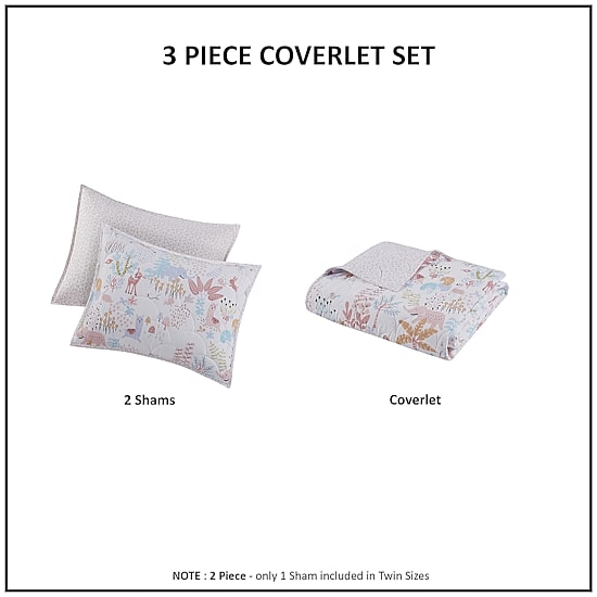 Intelligent Design Kinsley Cotton REVERSIBLE Quilt Set