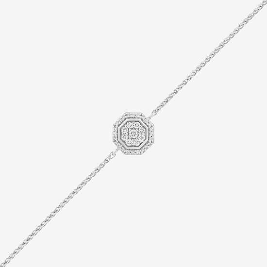 Limited Quantities! Womens 1/4 CT. T.W. Natural White Diamond 10K Gold Bolo Bracelet