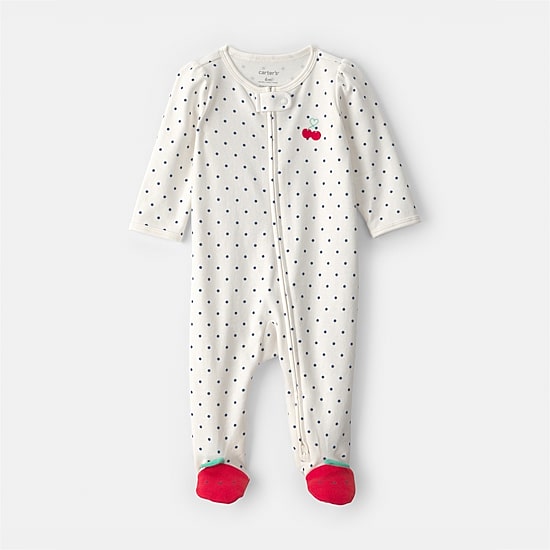 Carter's Cherry Baby Girls Dots Sleep and Play