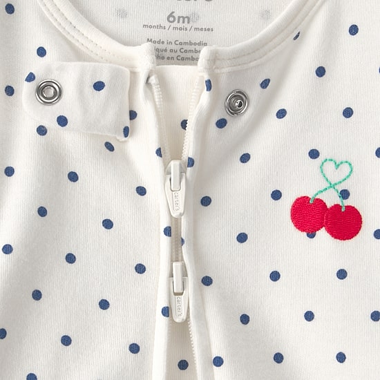 Carter's Cherry Baby Girls Dots Sleep and Play