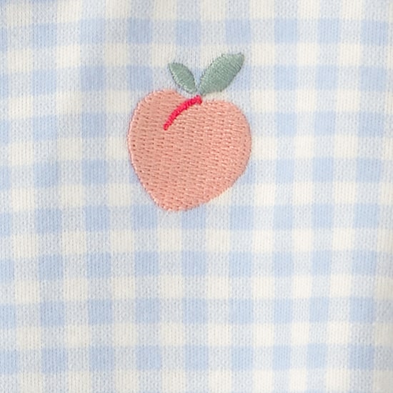 Carter's Peach Baby Girls Gingham Sleep and Play