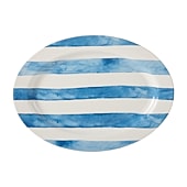 Martha Stewart Salt and Shore Americana 16 inch Ceramic Oval Platter