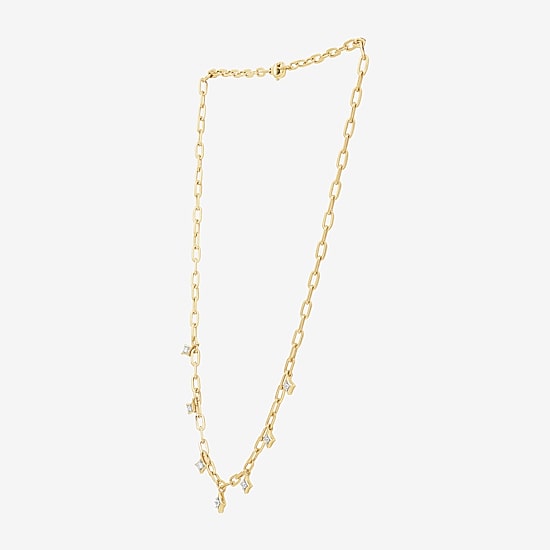 (G, Si1-Si2) Womens 1/4 CT. T.W. Lab Grown White Diamond 14K Gold Over Silver 18 Inch Pendant Necklace