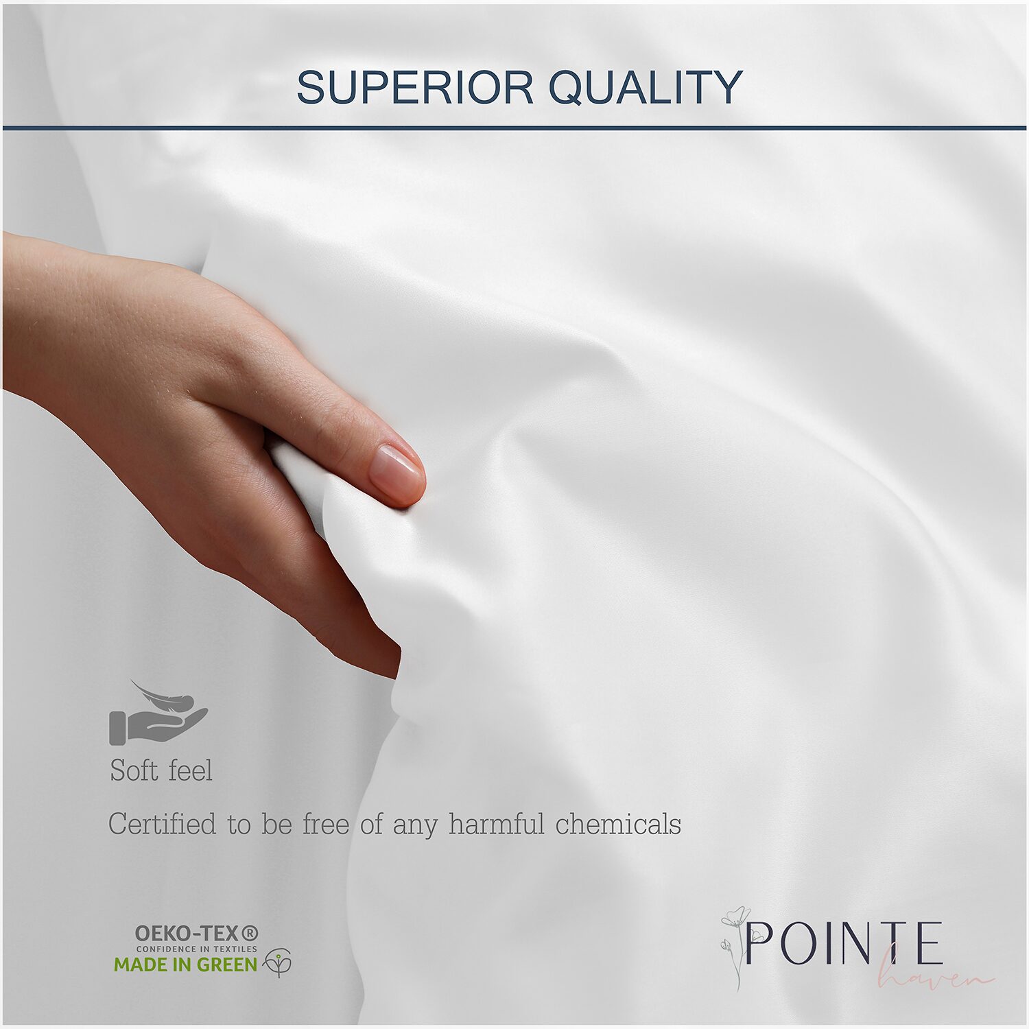 Pointehaven 500 Thread Count Sateen Sheet Set
