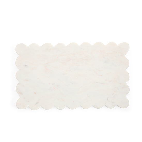 Layerings Scalloped Marble Serve Board