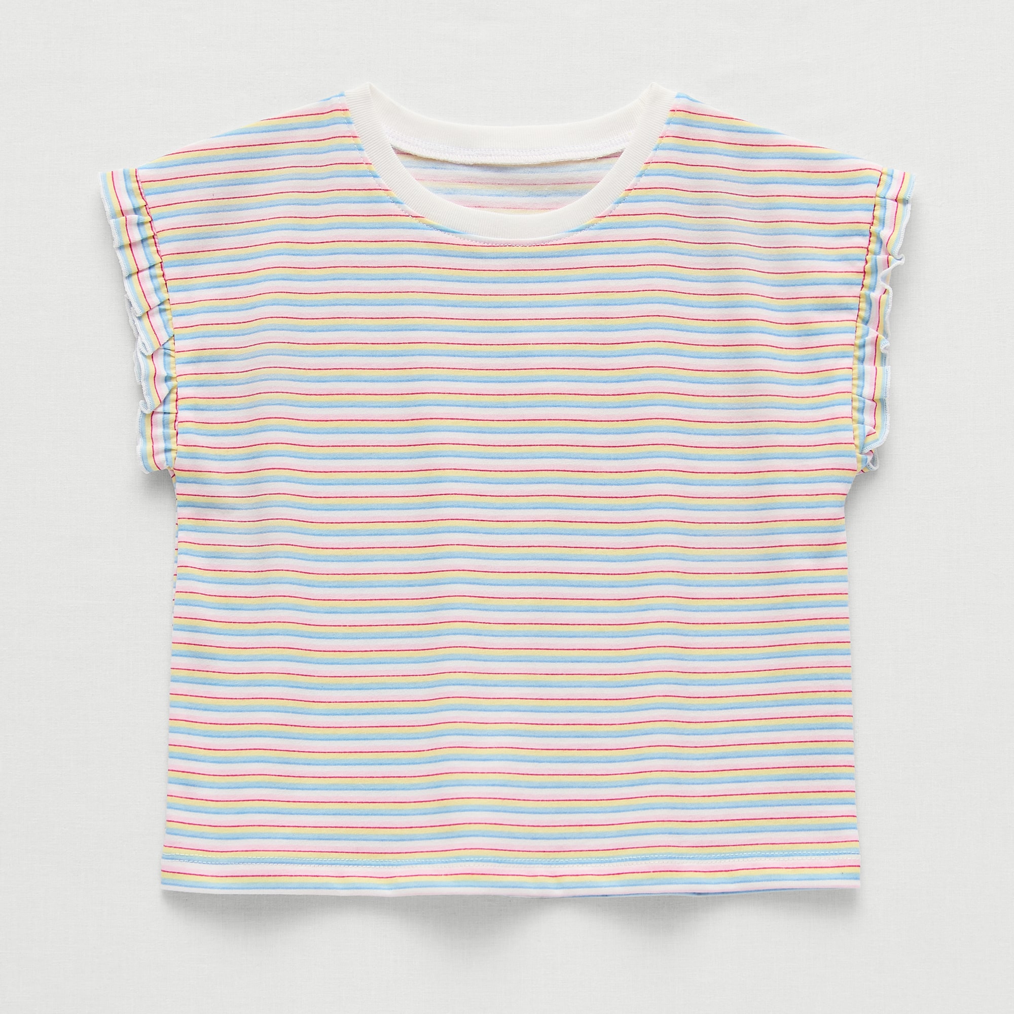Okie Dokie Toddler & Little Girls Crew Neck Sleeveless Regular Fit Graphic T-Shirt