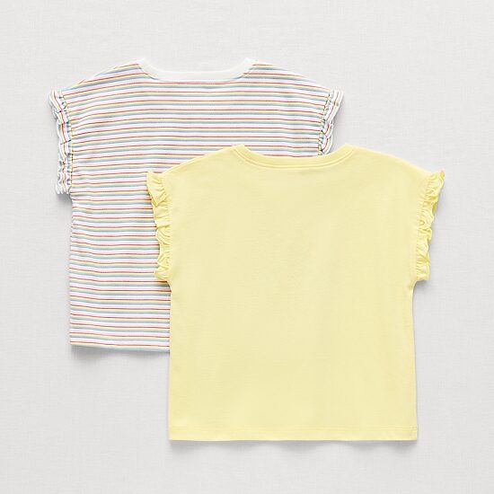 Okie Dokie Toddler & Little Girls Round Neck Short Sleeve Regular Fit 2-pc. Graphic T-Shirt