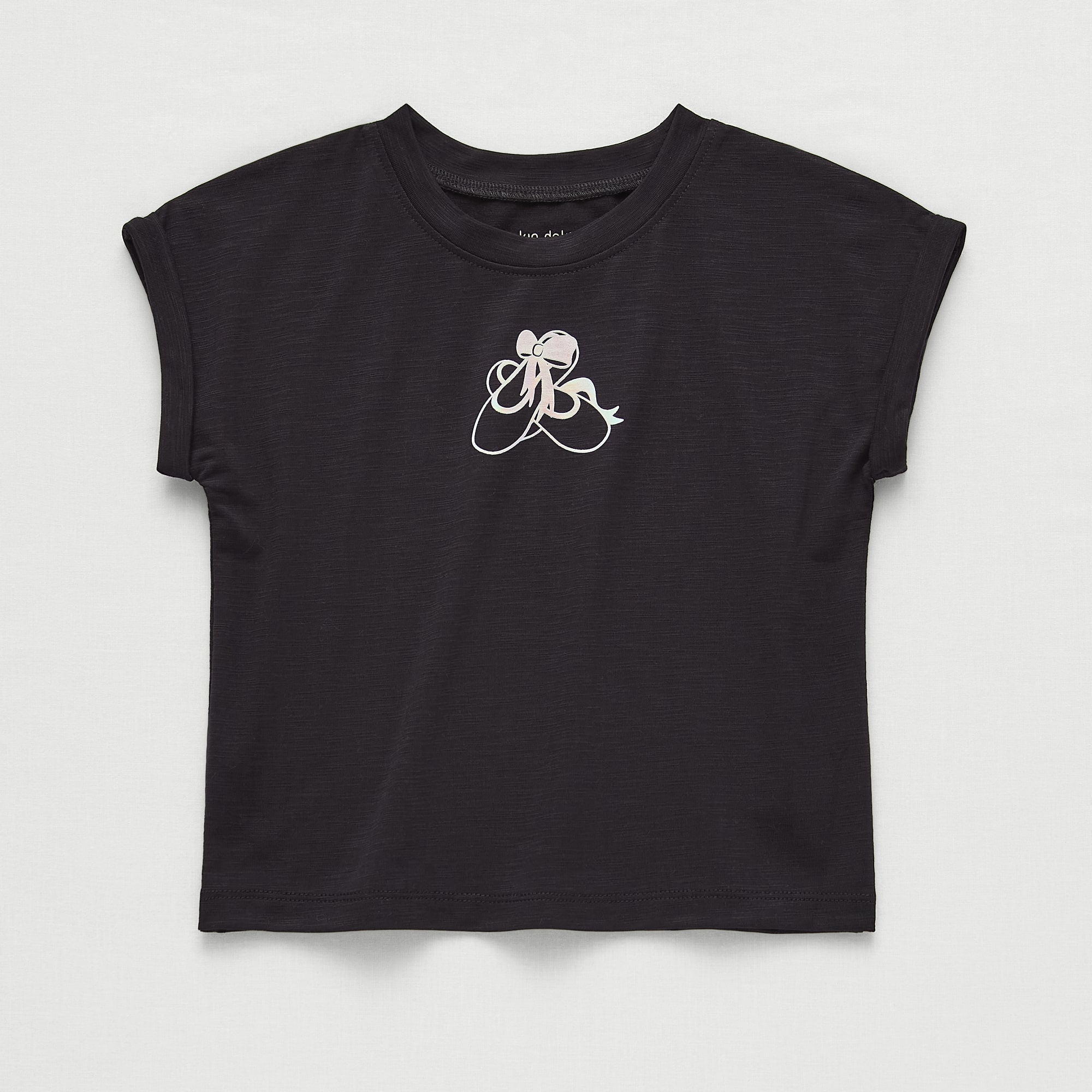 Okie Dokie Active Toddler & Little Girls Round Neck Short Sleeve Regular Fit Graphic T-Shirt