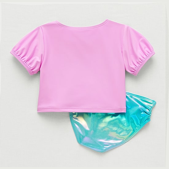 Okie Dokie Toddler & Little Girls 2-pc. Rash Guard Set
