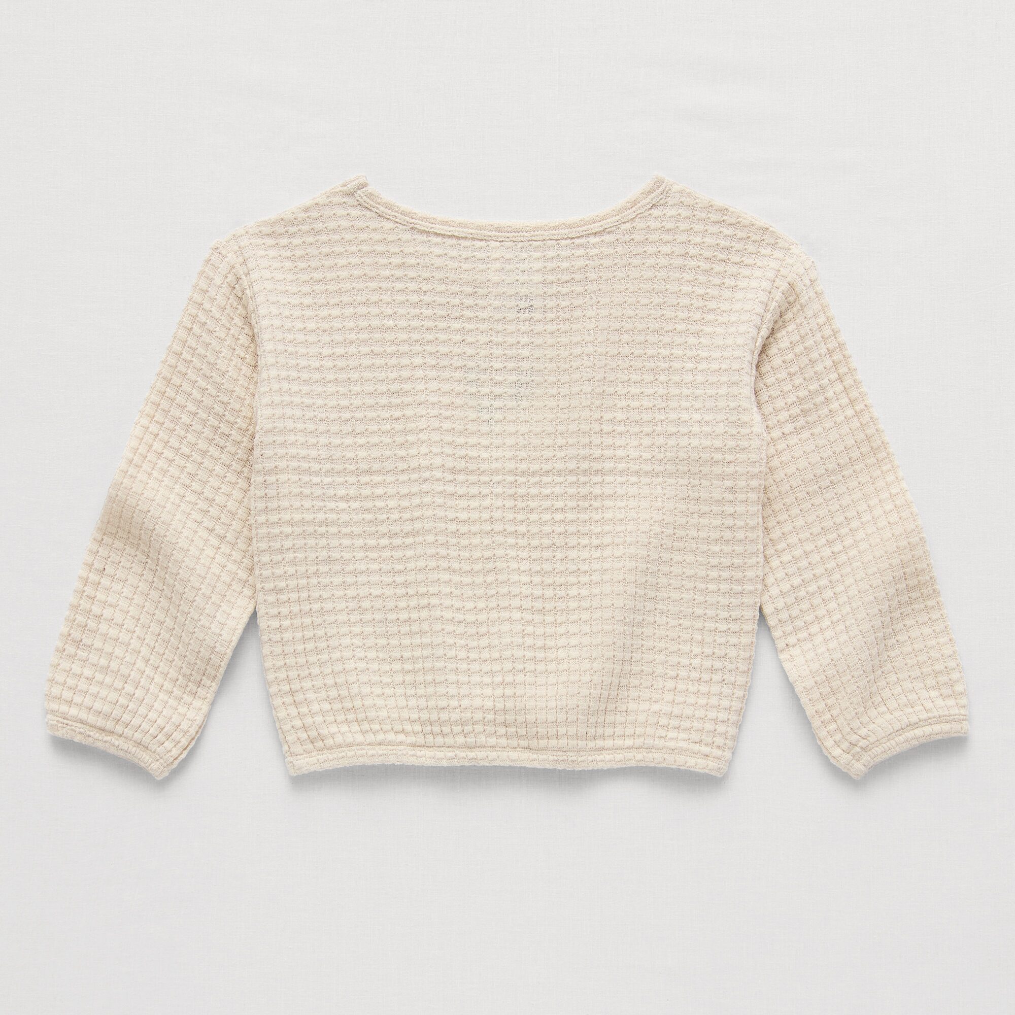 Okie Dokie Waffle Toddler & Little Girls Round Neck Long Sleeve T-Shirt