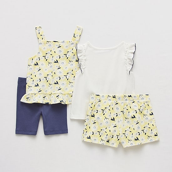 Little Lass Toddler Girls 4-pc. Short Set