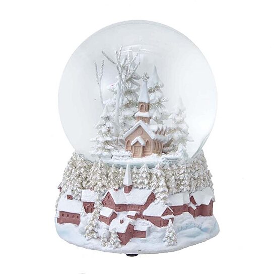 Kurt Adler 100MM Musical Church Waterglobe