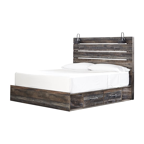 Signature Design by Ashley® Drystan Panel Bed with 2-Storage Drawers