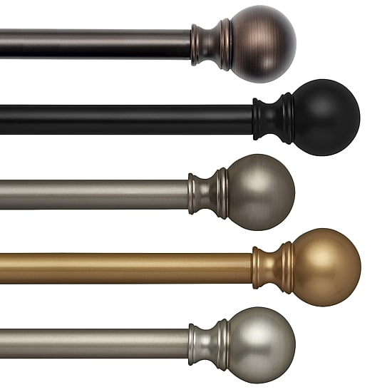 Elrene Home Fashions Cordelia 1 IN Adjustable Curtain Rod