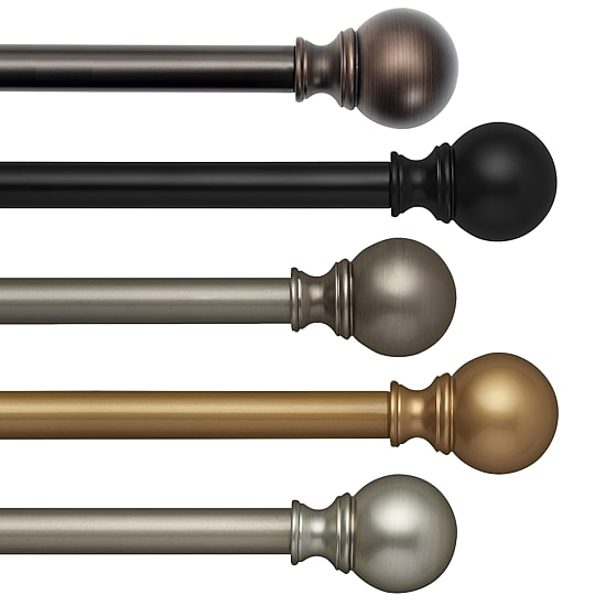 Elrene Home Fashions Cordelia 1 IN Adjustable Curtain Rod