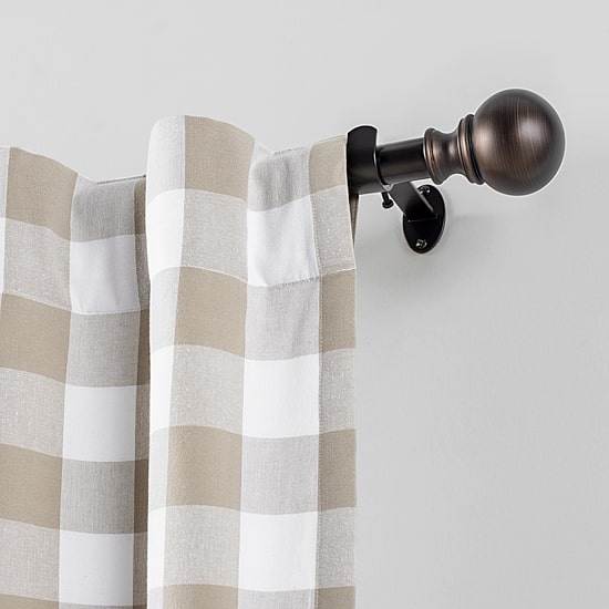 Elrene Home Fashions Cordelia 1 IN Adjustable Curtain Rod