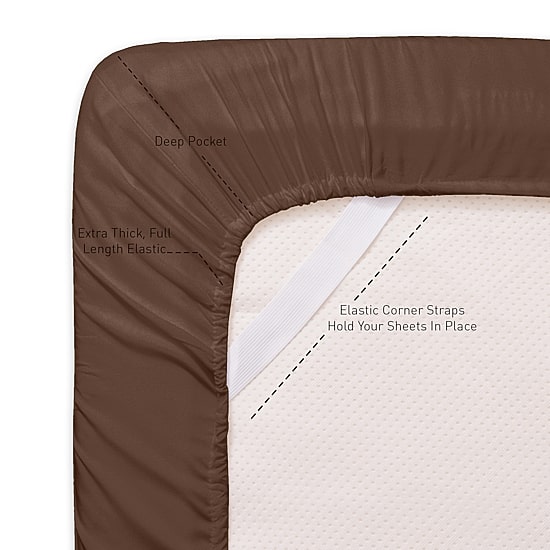 Sweet Home Collection™ Supreme Soft Microfiber Wrinkle Free 4-Piece Sheet Set