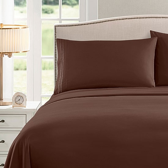 Sweet Home Collection™ Supreme Soft Microfiber Wrinkle Free 4-Piece Sheet Set