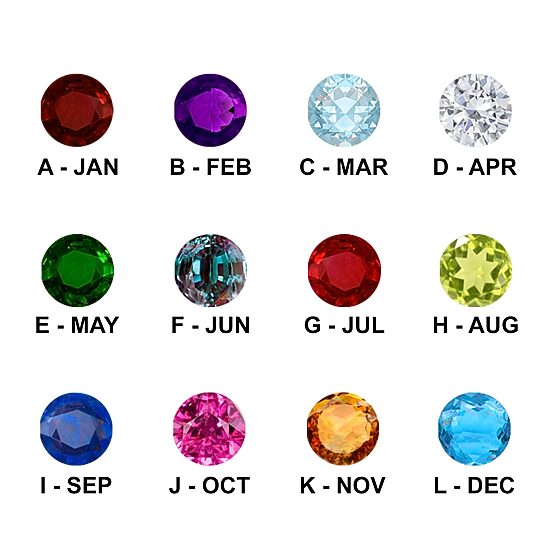 Personalized Xs and Os Birthstone Ring