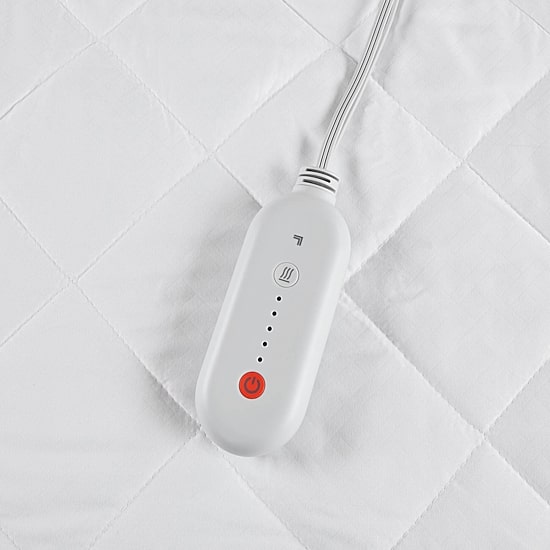 Sharper Image Embossed Microfiber Heated Mattress Pad