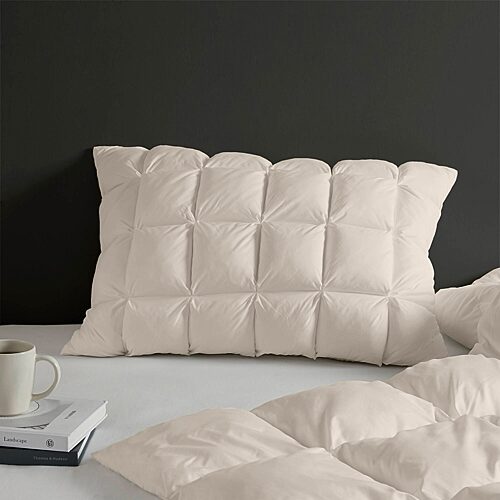 MP21-8446 20 x 28 x 0.13 in. Stay Puffed Overfilled Pillow Protector Single Piece, Tan