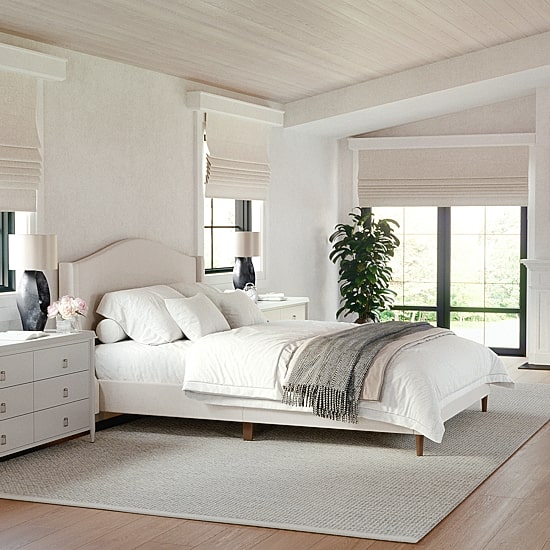Martha Stewart Amelia Upholstered Platform Bed