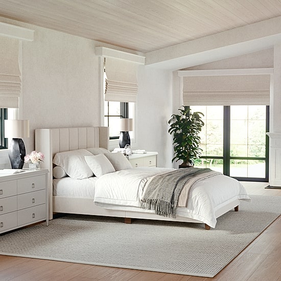 Martha Stewart Kay Upholstered Platform Bed