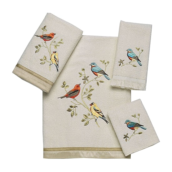 Avanti Gilded Birds Bath Towels