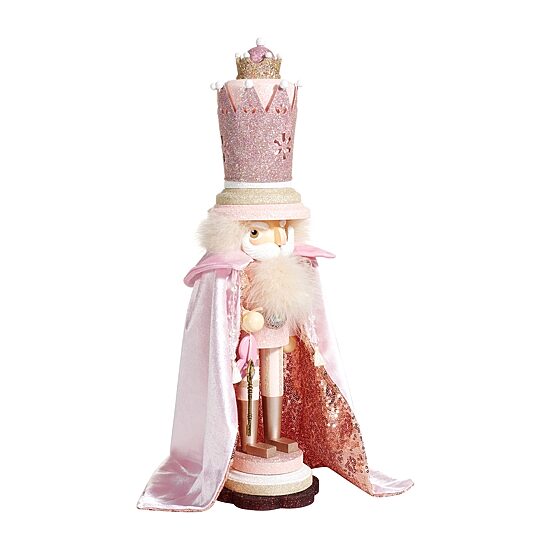 Kurt Adler 19-Inch Hollywood Pink King Nutcracker