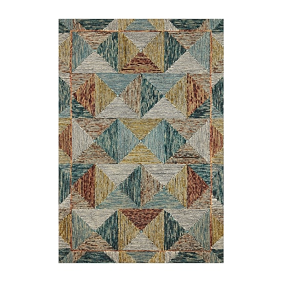 Loloi Spectrum Geometric Hooked Indoor Rectangular Accent Rug