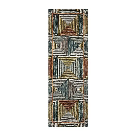 Loloi Spectrum Geometric Hooked Indoor Rectangular Accent Rug