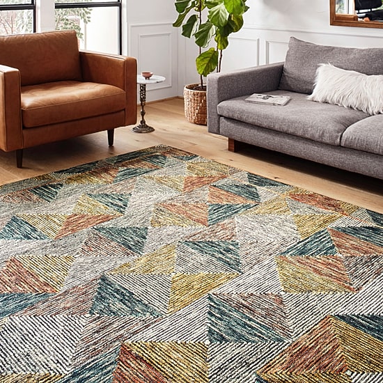 Loloi Spectrum Geometric Hooked Indoor Rectangular Accent Rug