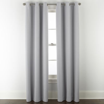 Home Expressions Allister Grommet Top Energy Saving 100% Blackout Single Curtain Panel