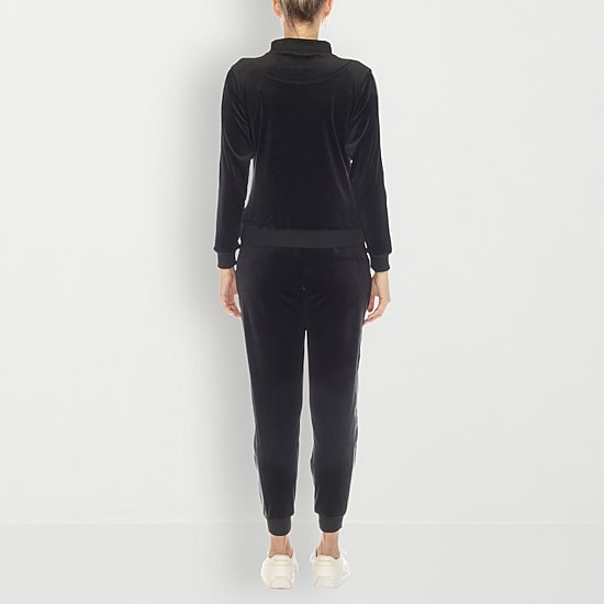 White Mark Velour 2-pc. Track Suit