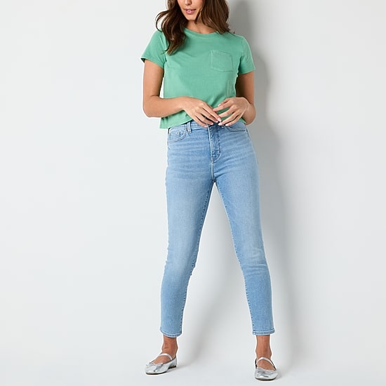 A.N.A Womens Tall High Rise Skinny Fit Jean