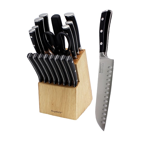 BergHOFF Essentials Stainless Steel 18-pc. Knife Block Set