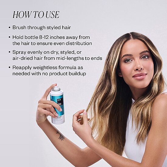IGK Disco Disco Clear Gloss Shine Spray Hair Product 5.3 oz.