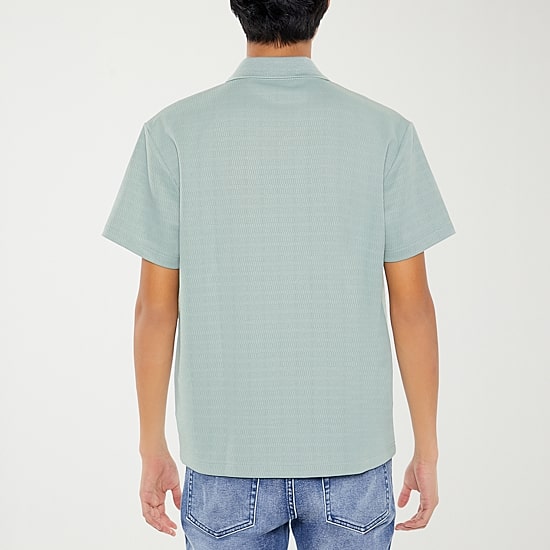 Forever 21 Mens Short Sleeve Button-Down Shirt