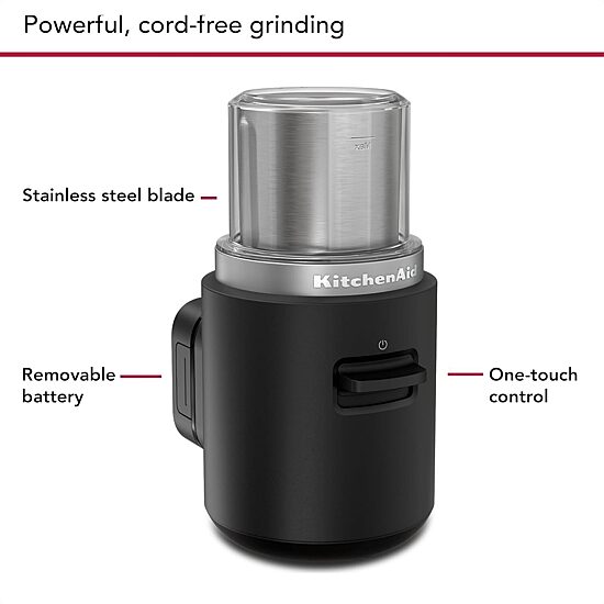 KitchenAid Cordless Blade Coffee Grinder with Battery