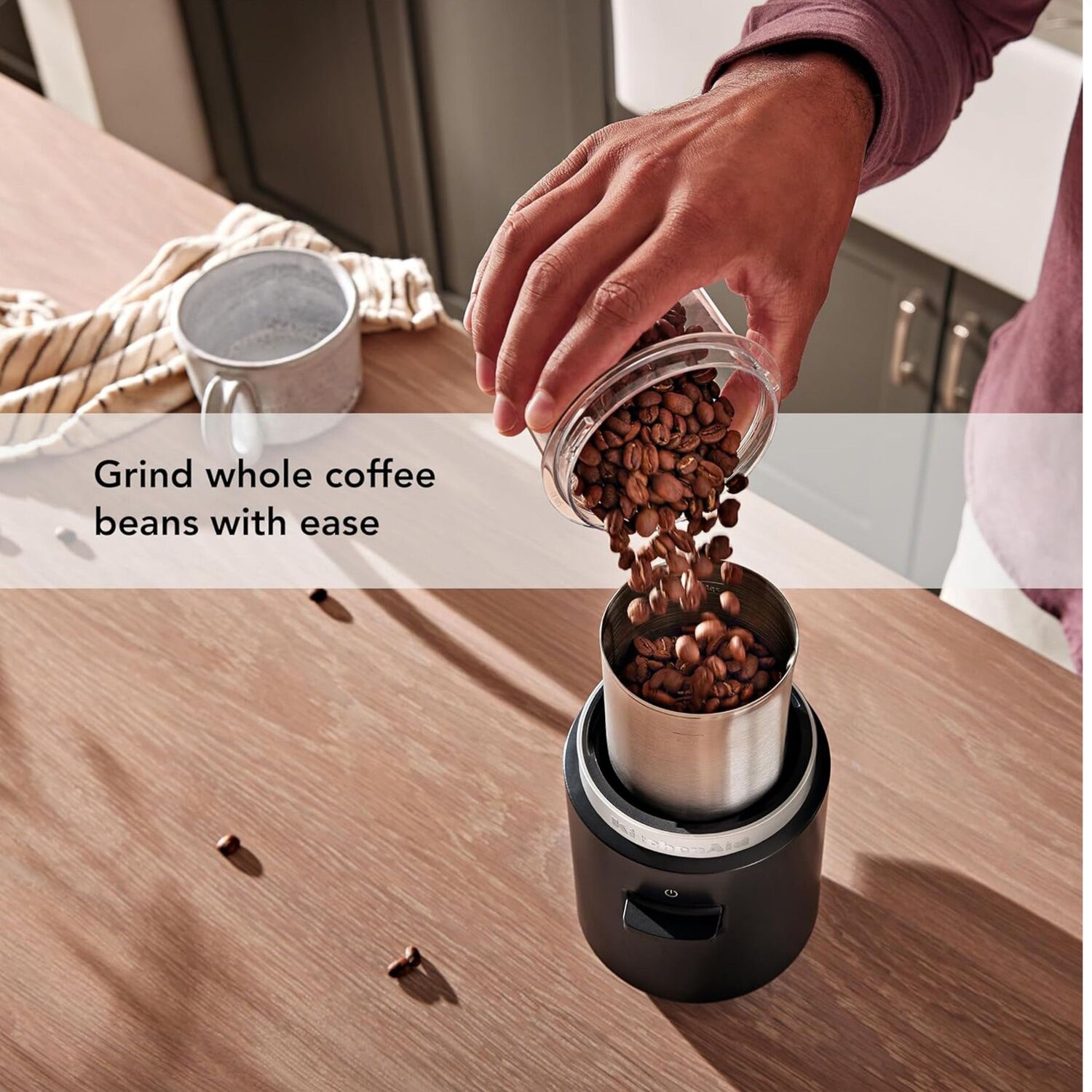 KitchenAid Cordless Blade Coffee Grinder with Battery