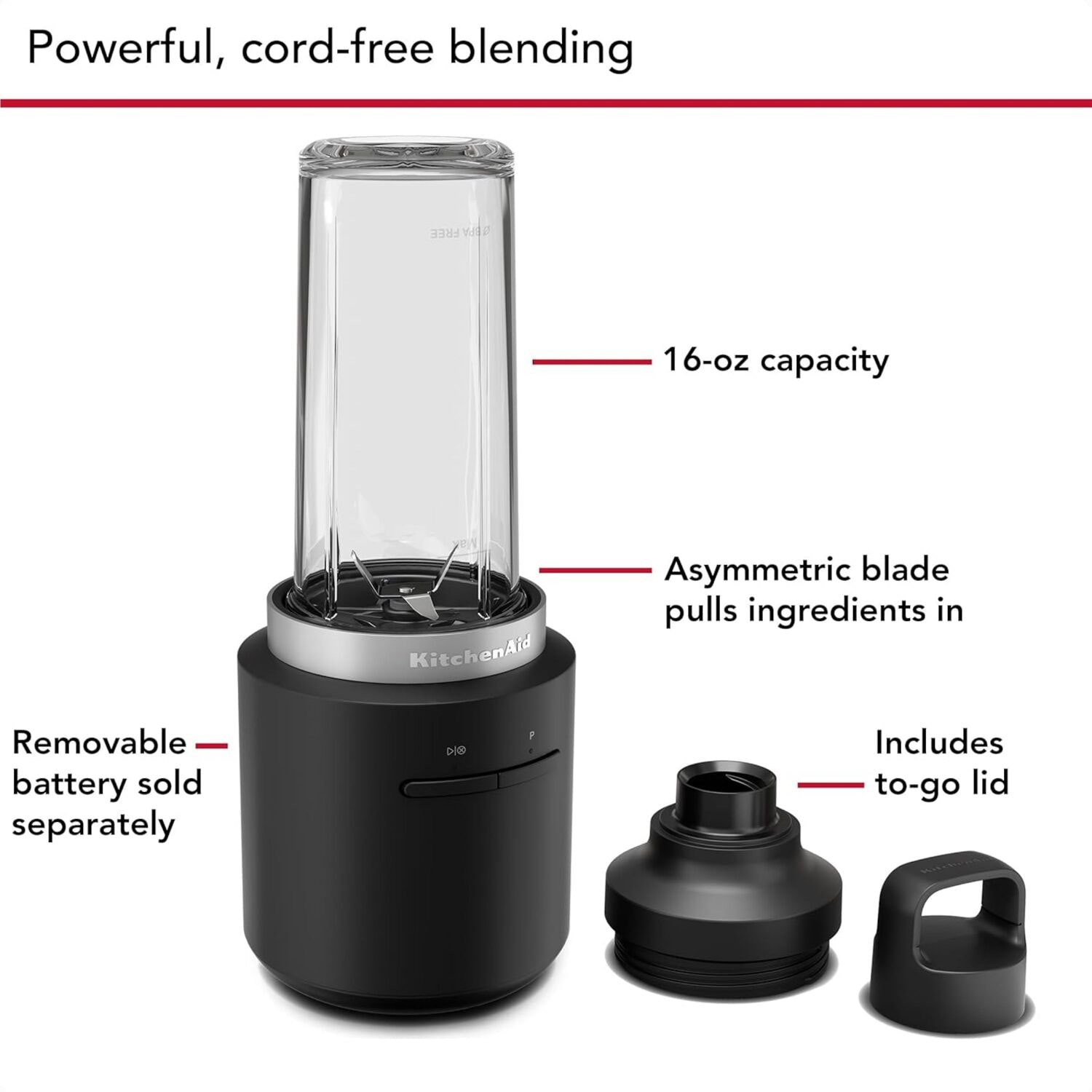 KitchenAid Cordless Personal Blender with Battery