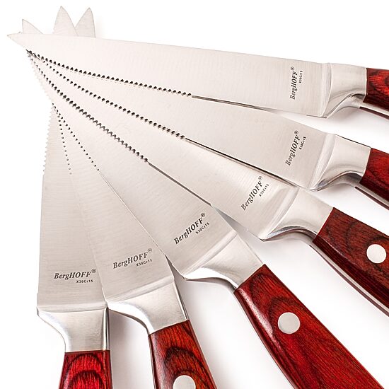 BergHOFF Pakka Wood Stainless Steel 15-pc. Carving Knife Set with Case