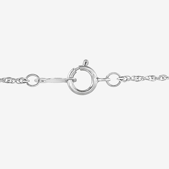 Womens 1 CT. T.W. Lab Grown White Diamond Sterling Silver 17 1/2 Inch Pendant Necklace