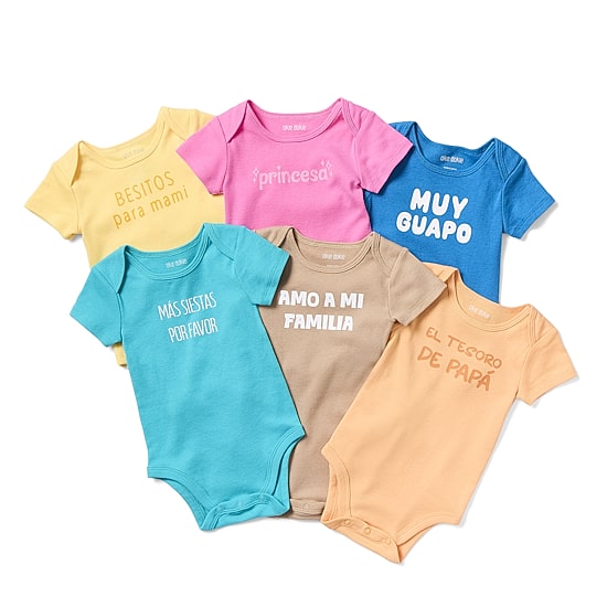 Okie Dokie Baby Boys Round Neck Short Sleeve Rib Bodysuit