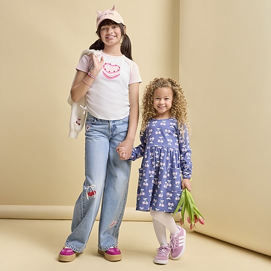 Thereabouts Little Girls Long Sleeve A-Line Dress
