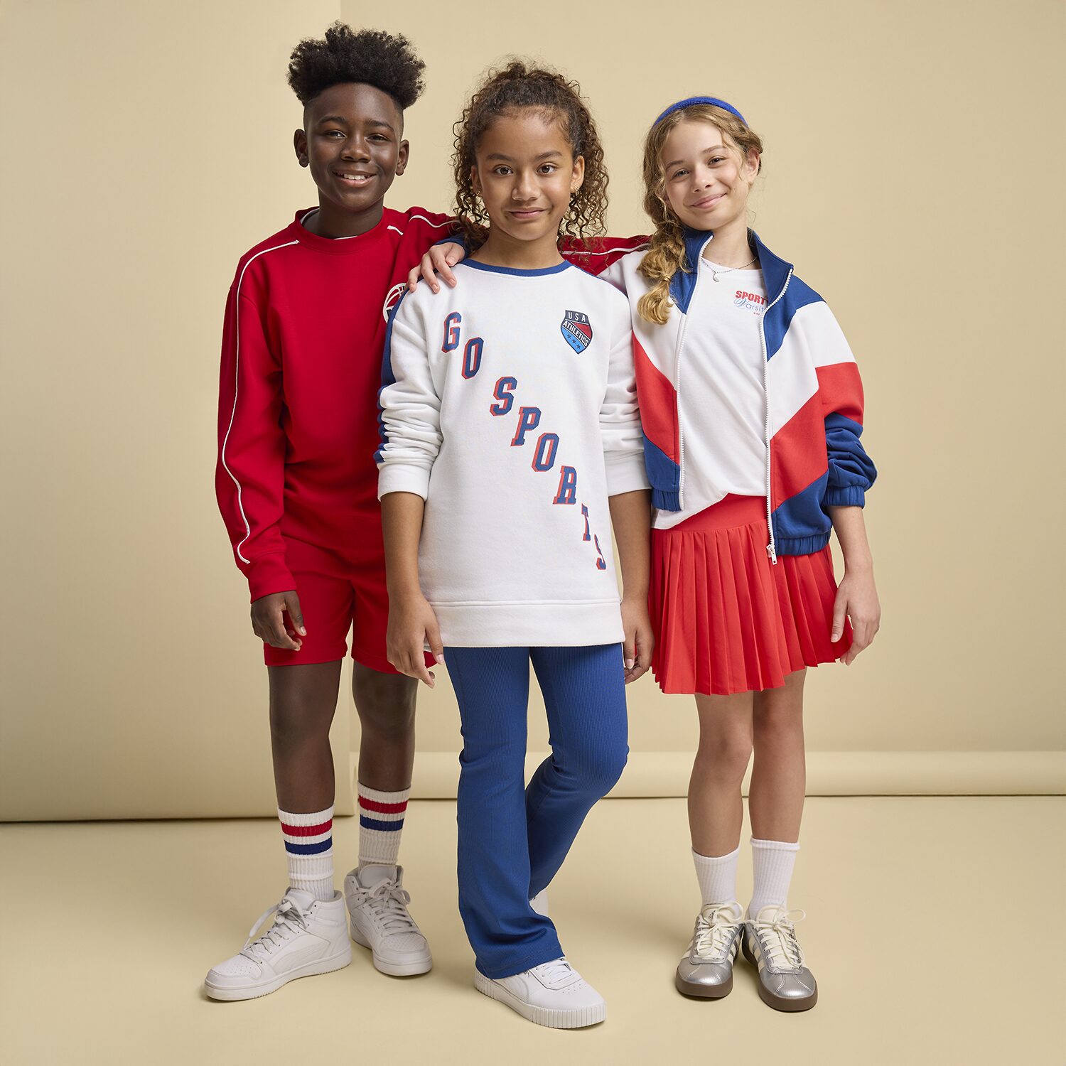 Xersion USA Little & Big Kid Girls Lightweight Track Jacket