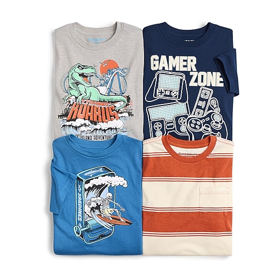 Thereabouts Little & Big Kid Boys Crew Neck Short Sleeve Regular Fit Graphic T-Shirt